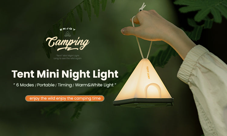 Creatief Tentvormig Nachtlampje | Klein, Handig en Warm Licht