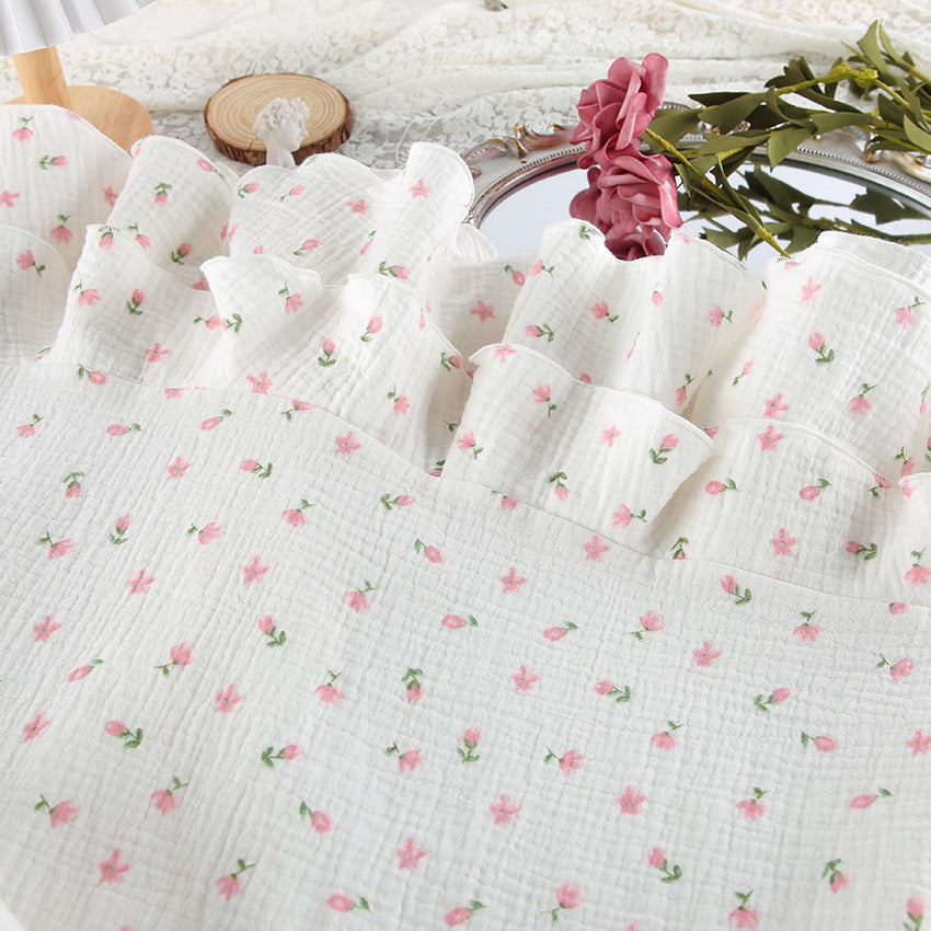 100% Cotton Floral Lounge Set (Robe + Shorts)