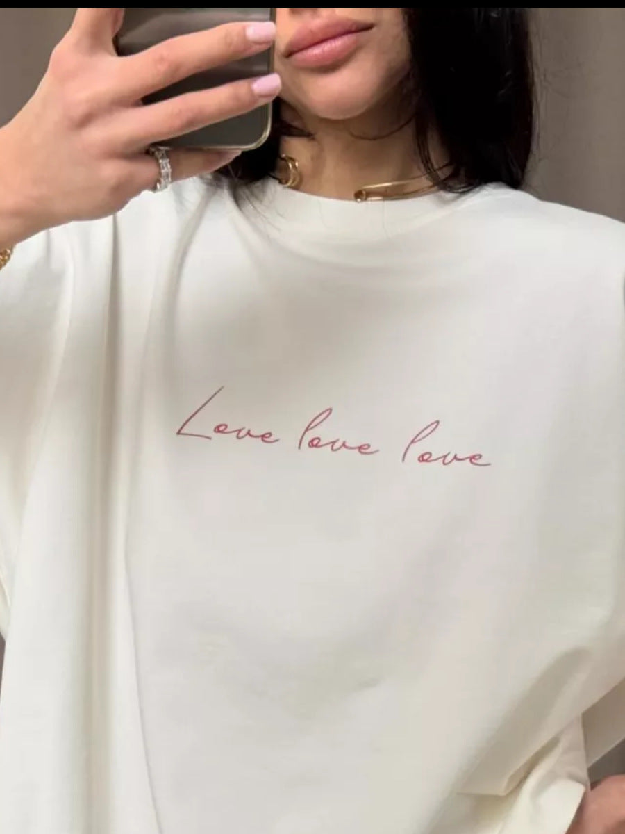 Love Love Love Cotton Tee