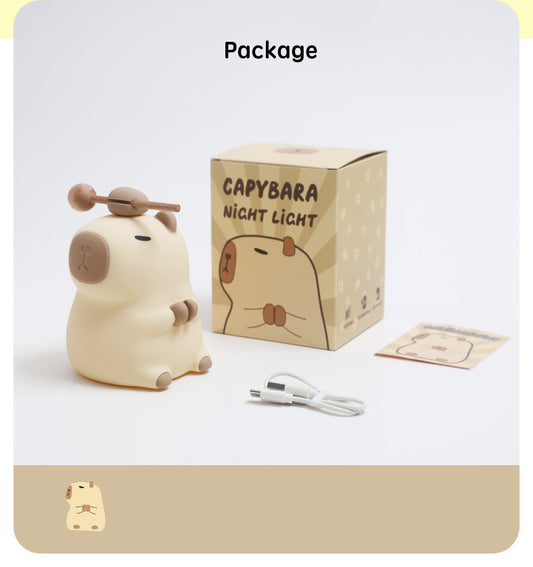 Capybara Nachtlamp met Tik-Functie – Wissel Kleuren door te Tikken