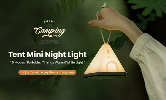 Creatief Tentvormig Nachtlampje | Klein, Handig en Warm Licht