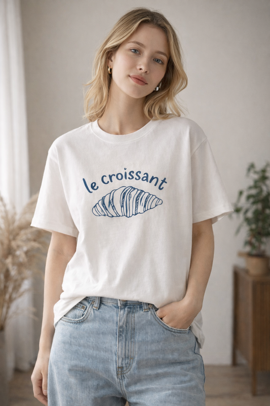 Le Croissant Cotton T-Shirt